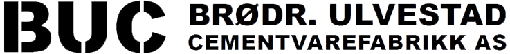 Logo av Brødr. Ulvestad Cementvarefabrikk AS