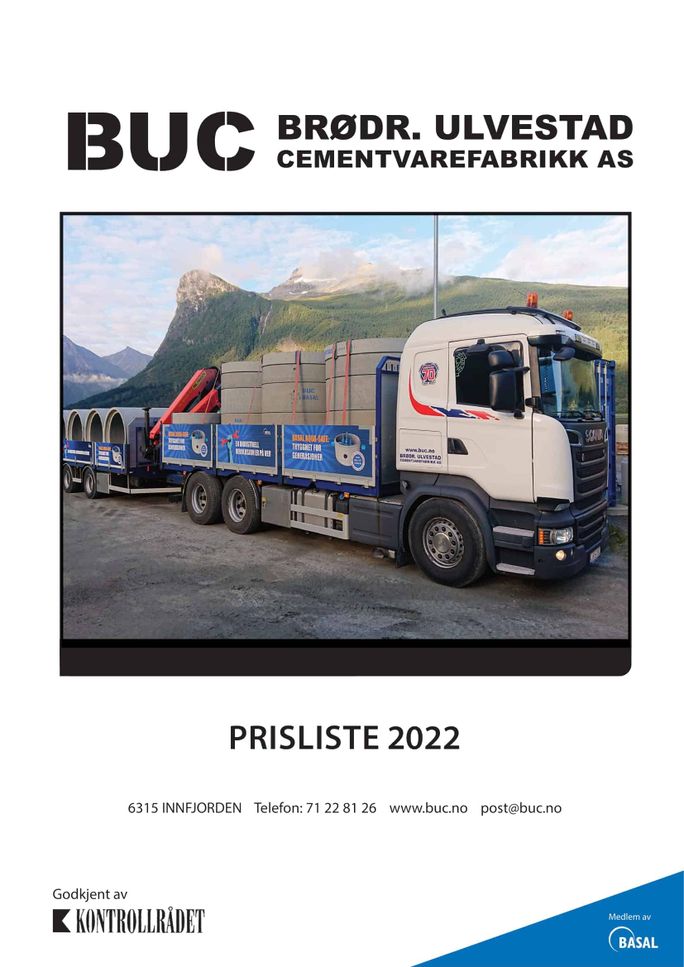 Prisliste 2022