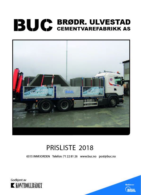 PDF av prisliste 2018