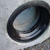Hjelpesluk 650mm med selvrensende utløps utforming